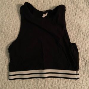 Halter Top with White Stripes